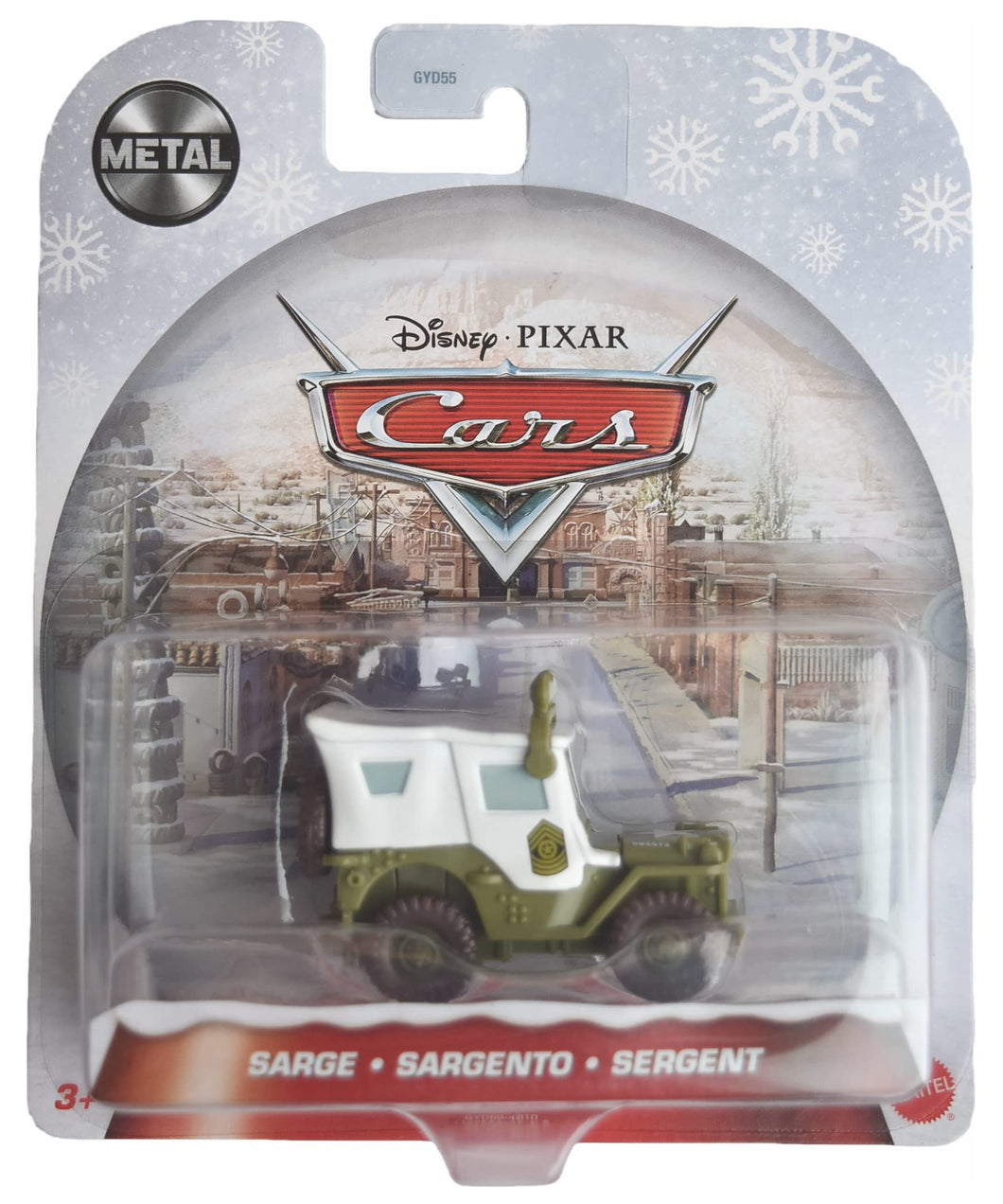 Disney Pixar Cars  Sarge 1:55 Diecast Holiday Edition