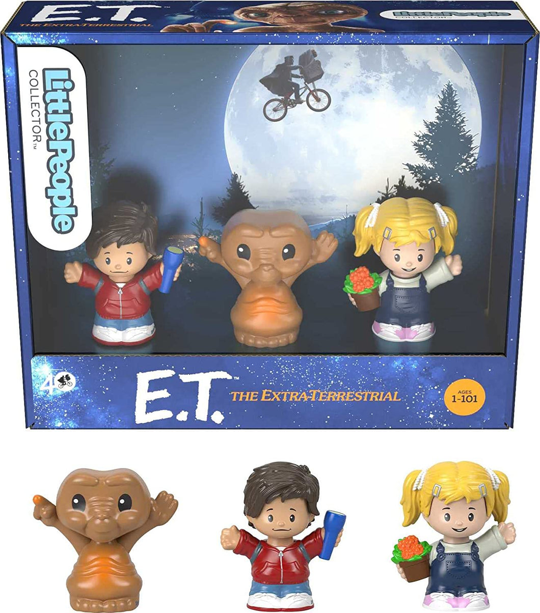 Fisher-Price Little People Collector E.T. the Extra-Terrestrial Special Edition Figure Set with 3 Characters in a Gift-Ready Box - walk-of-famesports