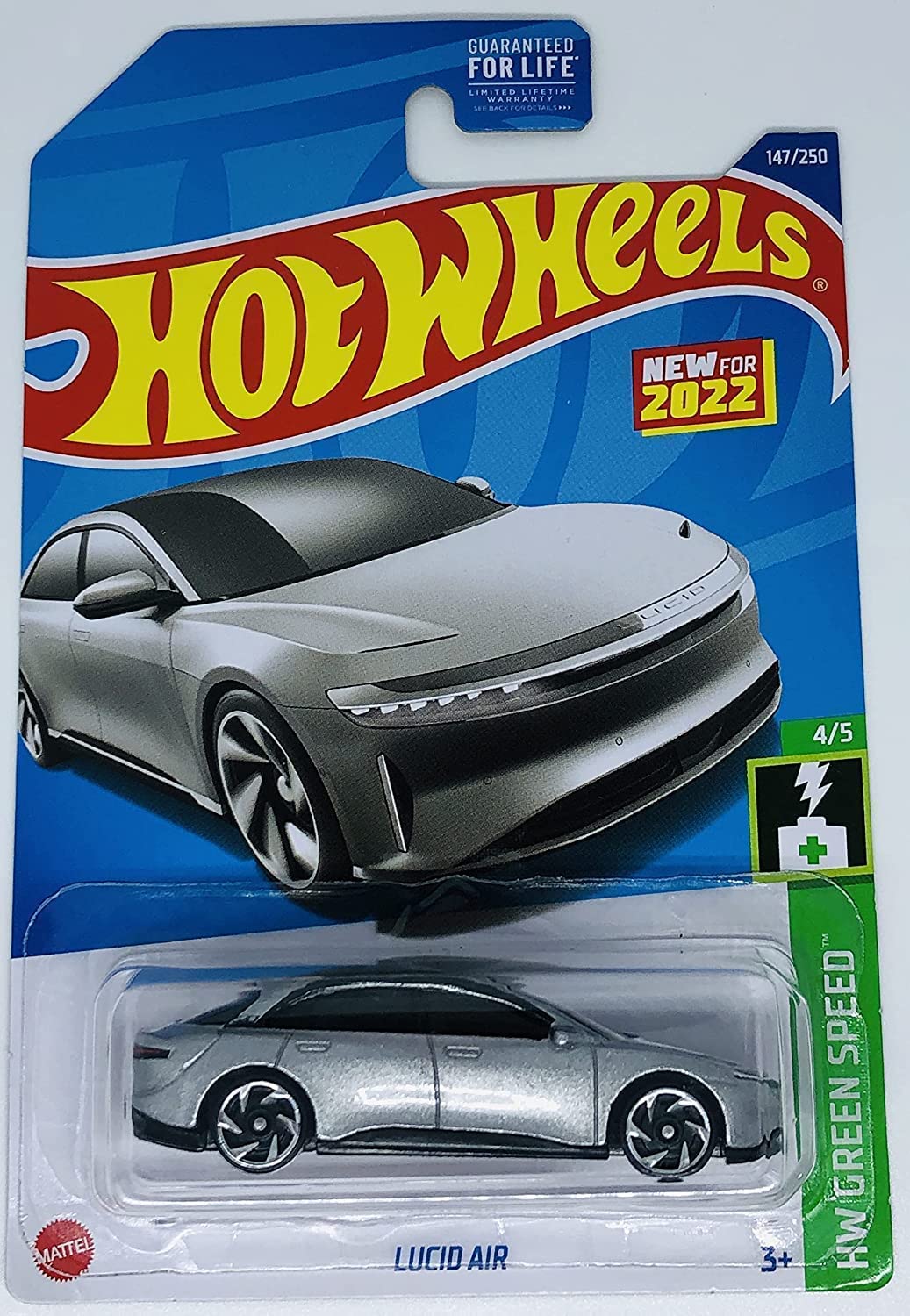 Hot Wheels Lucid Air HW Green Speed 4/5 147/250 - Assorted Color