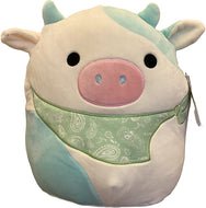 Squishmallows Belana the Cow Wearing A Bandana 12