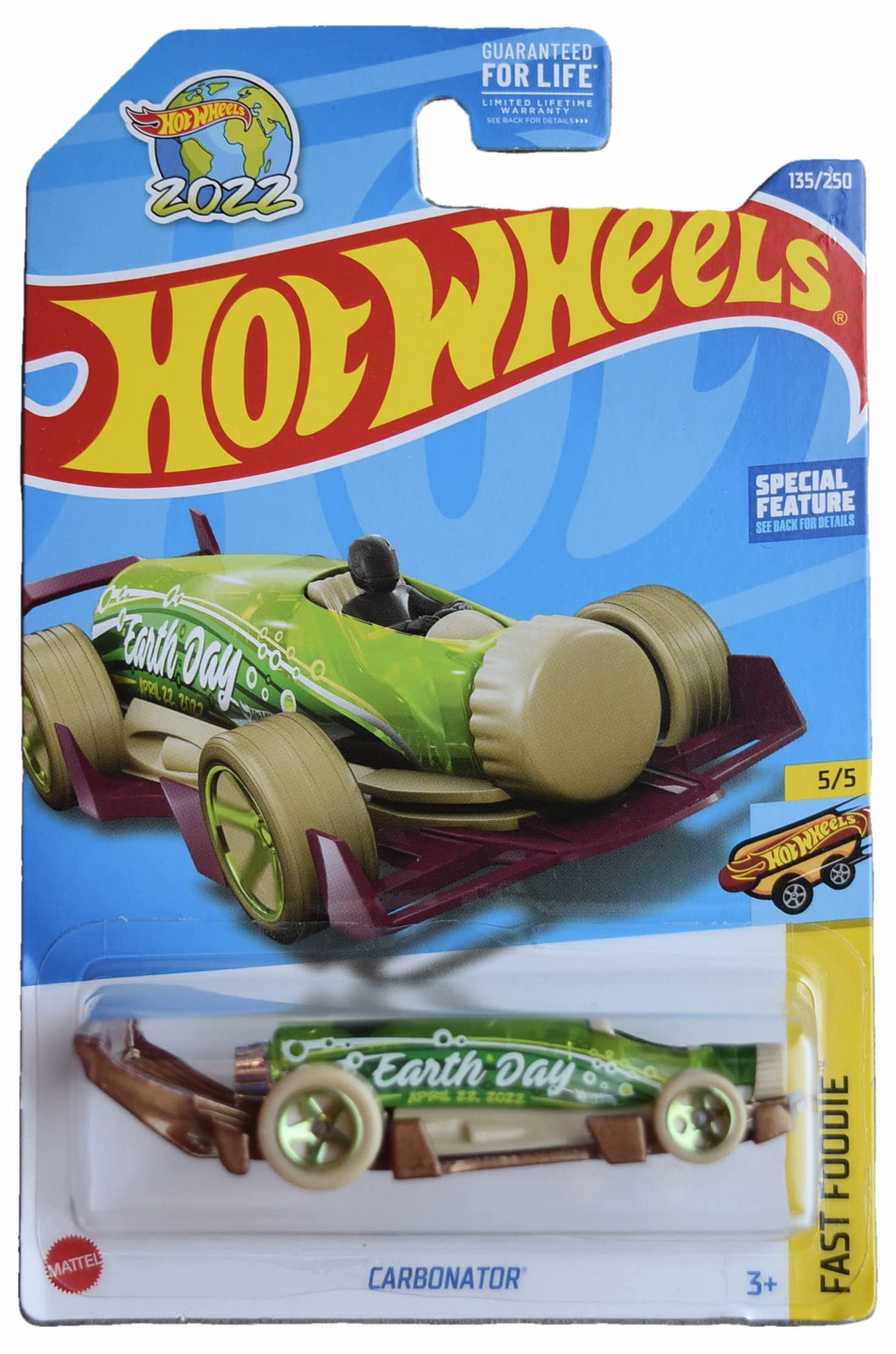 Hot Wheels Carbonator(Earth Day), Fast Foodie 5/5 135/250 - Green