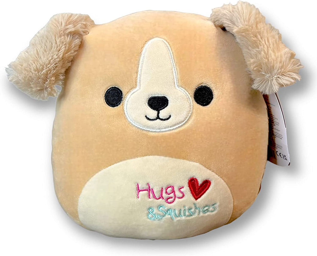 Squishmallows Stevon The Fluffy Brown Dog with Hugs & Kisses on Belly 8