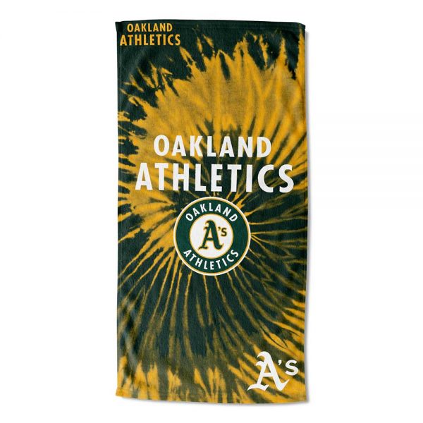Oakland Athletics Psychedelic Beach Towel 30 inch x 60 inch - walk-of-famesports