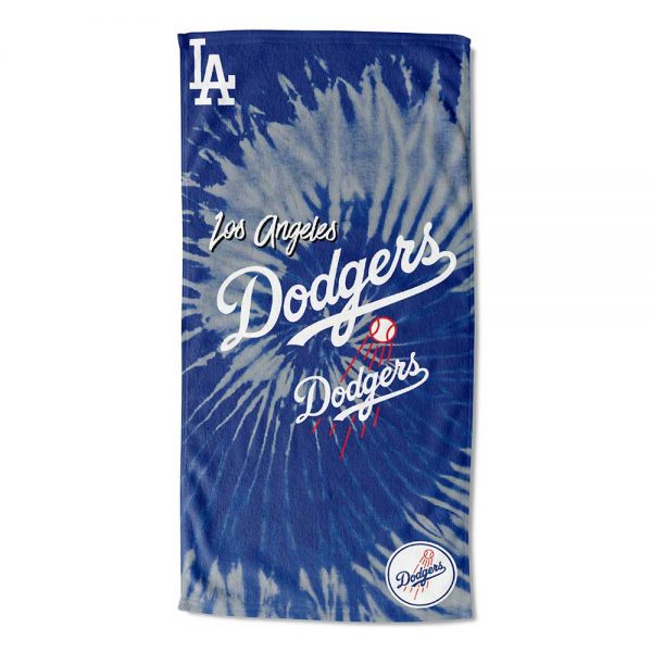 Loa Angeles Dodgers Psychedelic Beach Towel 30 inch x 60 inch - walk-of-famesports