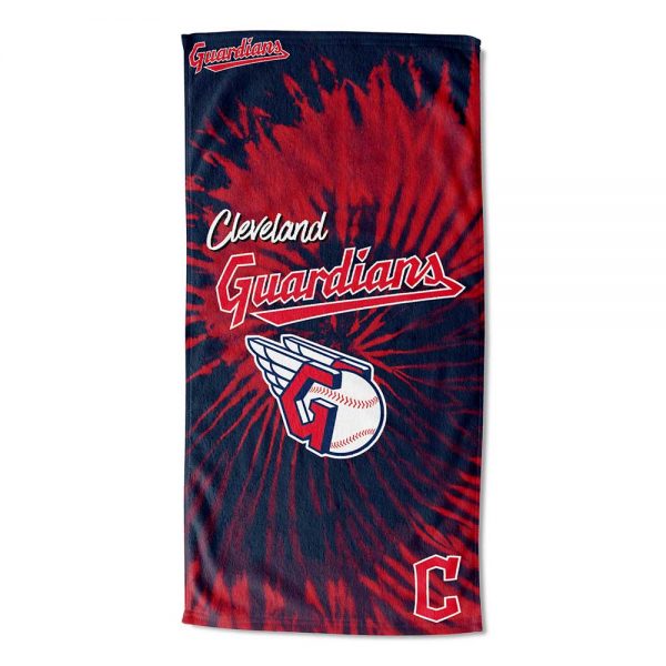 Cleveland Guardians Psychedelic Beach Towel 30 inch x 60 inch - walk-of-famesports