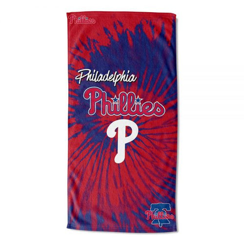 Philadelphia Phillies Psychedelic Beach Towel 30 inch x 60 inch - walk-of-famesports