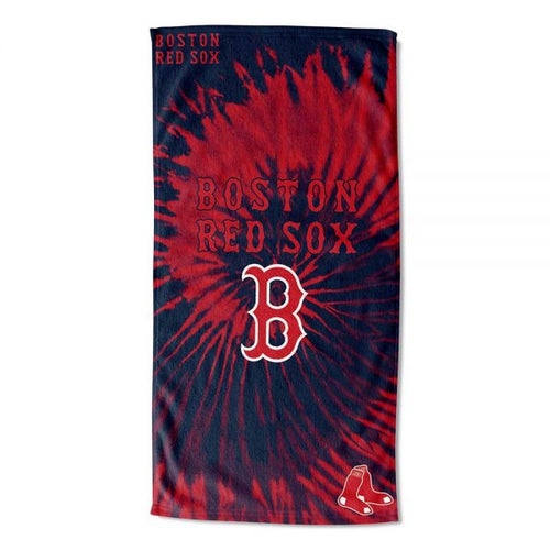 Boston Red Sox Psychedelic Beach Towel 30 inch x 60 inch - walk-of-famesports