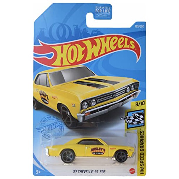 Hot Wheels '67 Chevelle SS 396, HW Speed Graphics 8/10 Yellow 183/250