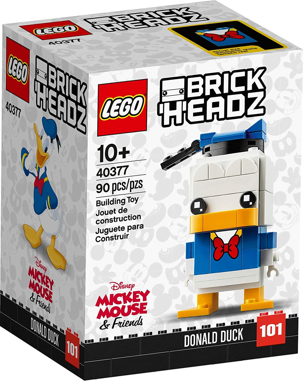 LEGO 40377 Brick Headz Donald Duck (Retired Soon)