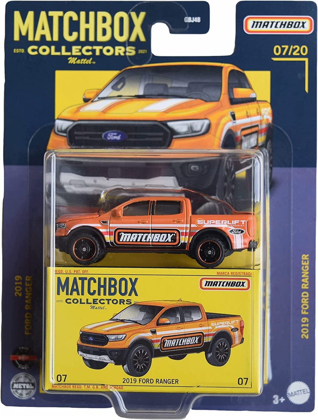 Matchbox Collectors 2019 Ford Ranger 7/20