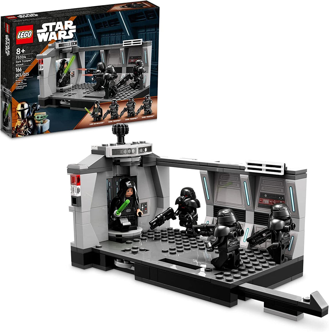 LEGO Star Wars Dark Trooper Attack Mandalorian Set with Luke Skywalker 75324 ( Retired Soon)