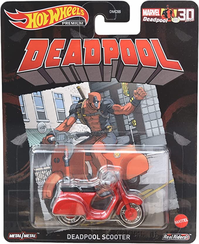 Hot Wheels Premium Marvel Deadpool Scooter