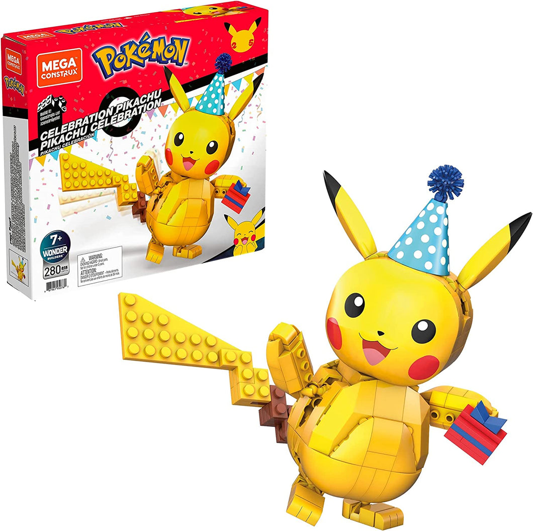 Mega Construx Pokémon Celebration Pikachu Building Set - 280pcs