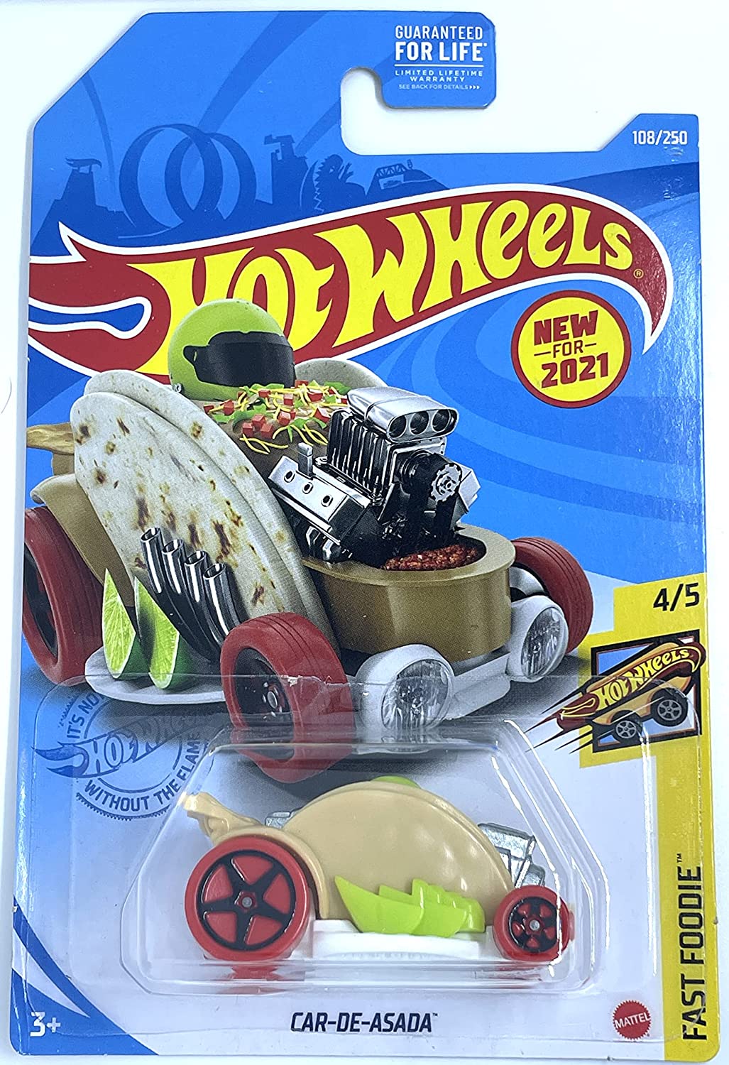 Hot Wheels Car-De-Asada, Fast Foodie 4/5 Yellow 108/250