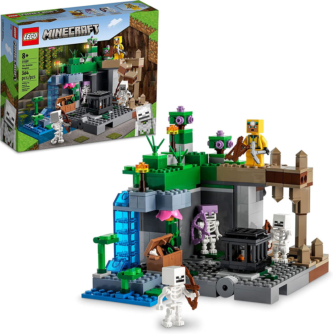LEGO Minecraft The Skeleton Dungeon 21189 Building Set (Retired Soon)