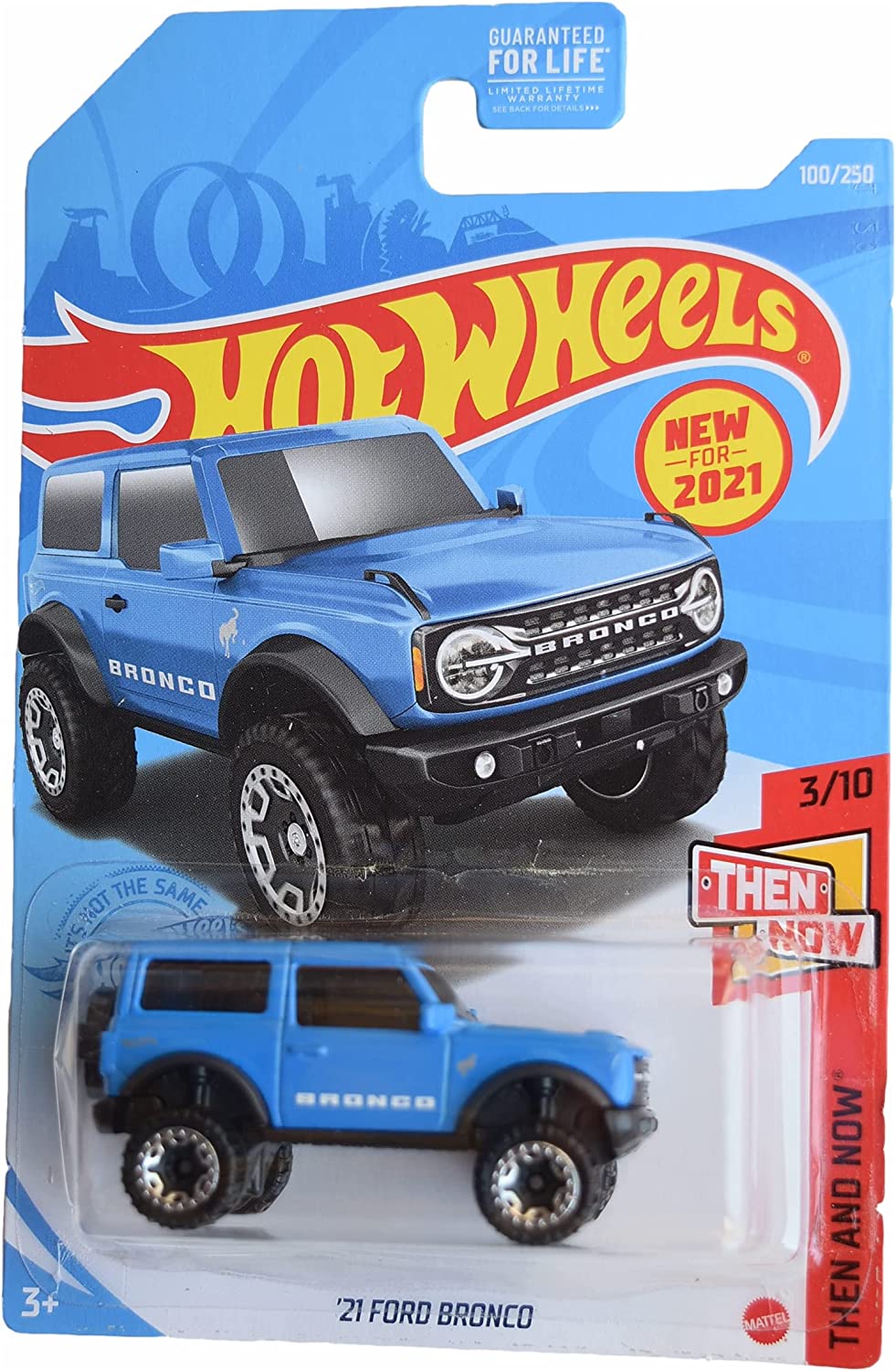 Hot Wheels Custom Ford Bronco, Then And Now 6/10 BLUE 163/250