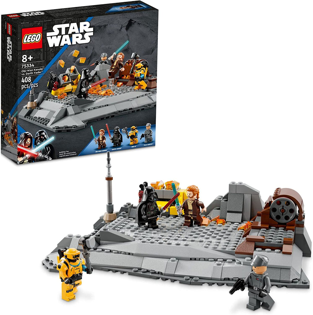LEGO - Star Wars Obi-Wan Kenobi vs. Darth Vader 75334 Toy Building Kit (Retired Soon)