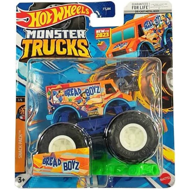 Hot Wheels Monster Trucks Snack Pack Bread Boyz 1:64 Scale