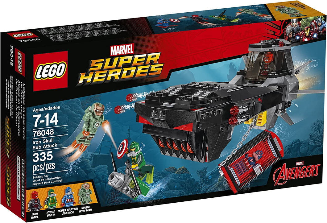 LEGO Super Heroes Iron Skull Sub Attack Building Kit (335 Piece)