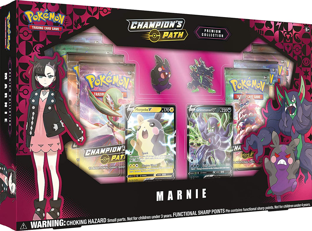 Pokémon TCG Champion's Path Marnie Premium Collection Box