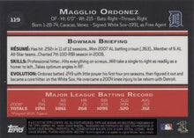 Load image into Gallery viewer, 2009 Bowman Chrome Magglio Ordonez #119 Detroit Tigers
