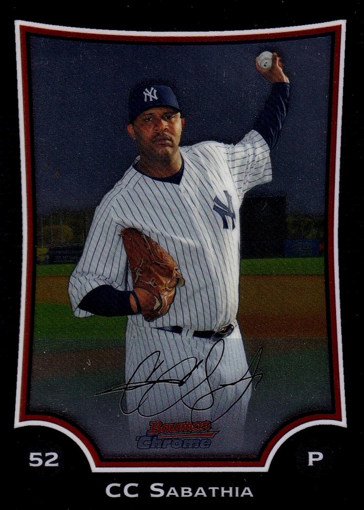 2009 Bowman Chrome CC Sabathia #28 New York Yankees