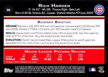 Load image into Gallery viewer, 2009 Bowman Chrome Rich Harden #31 Chicago Cubs

