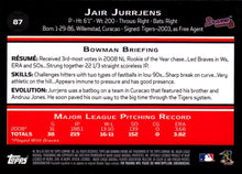 Load image into Gallery viewer, 2009 Bowman Chrome Jair Jurrjens #87 Atlanta Braves
