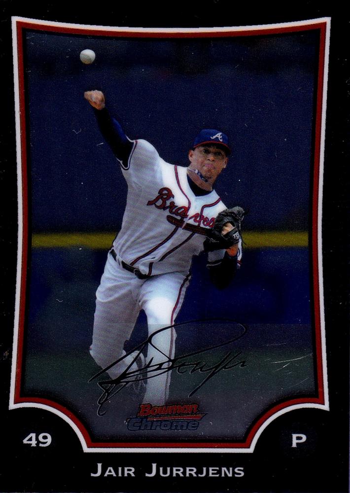 2009 Bowman Chrome Jair Jurrjens #87 Atlanta Braves