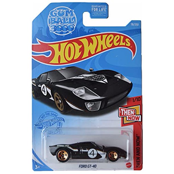 Hot Wheels Gumball 3000 Ford GT-40, Then And Now 1/10 Black 78/250