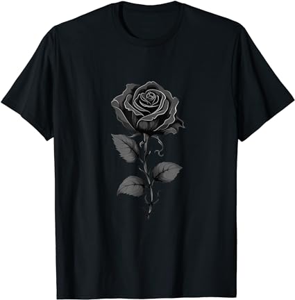 Graphic T-Shirt Black Color Size Medium