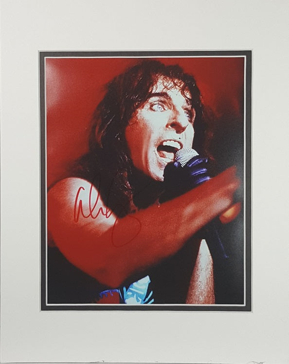 Alice Cooper Signed Autographed Matted 8x10