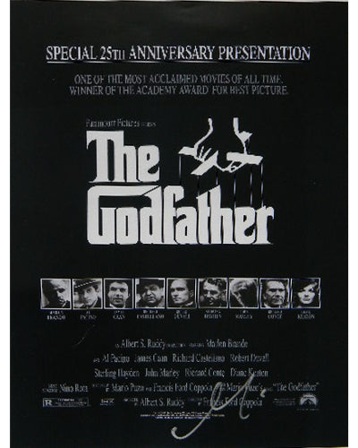 Al Pacino Signed Autographed 11x17 The Godfather Mini Movie Poster