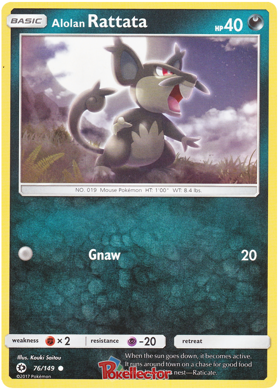 Sun and Moon Sun & Moon 076 Alolan Rattata | The Northwest Company ...