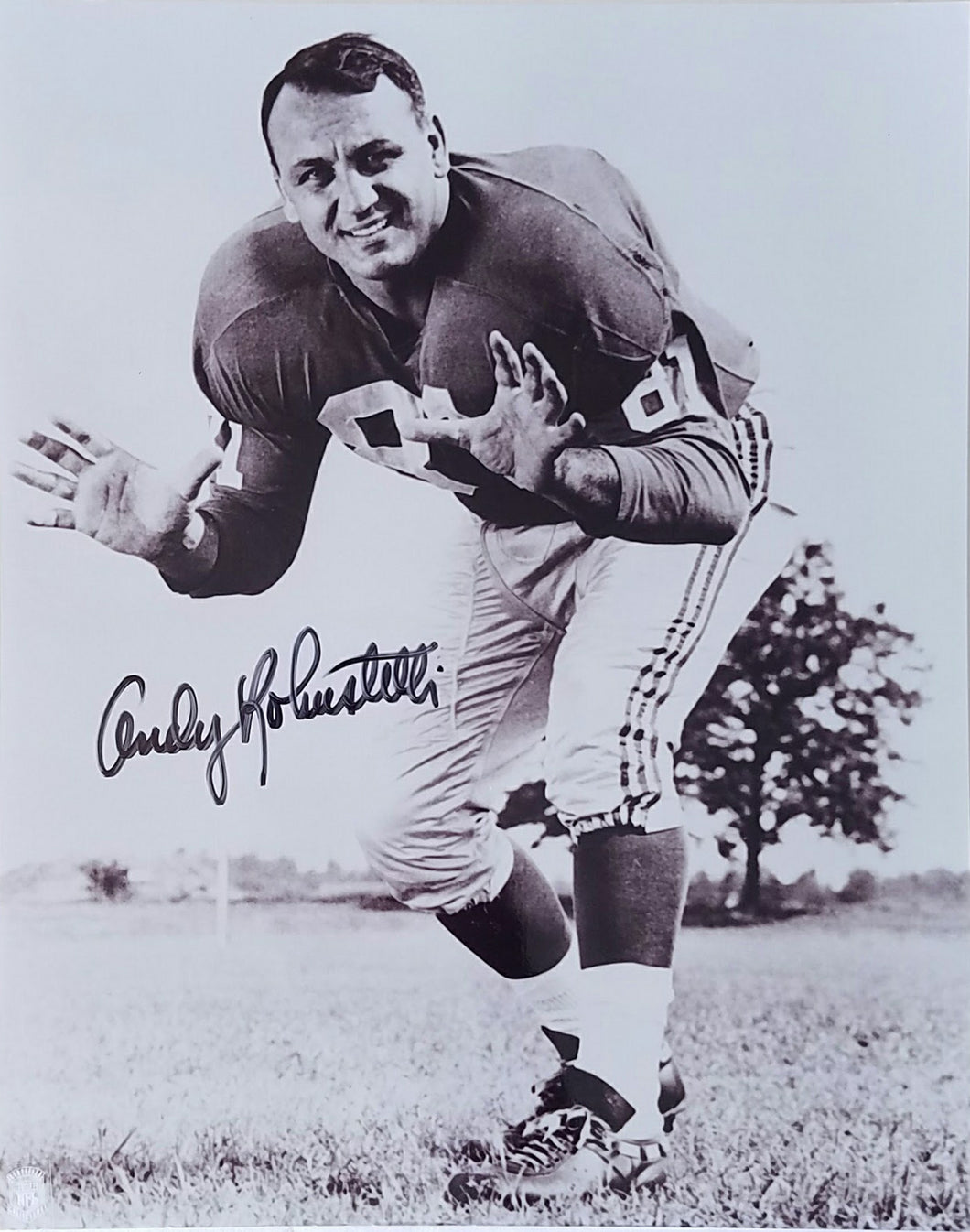 Andy Robustelli  Signed Autographed 8x10
