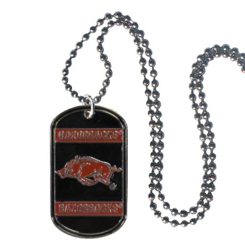 Arkansas Razorbacks Dog Tags Necklace