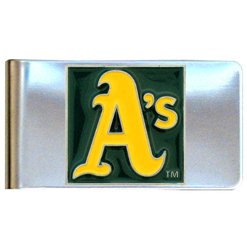 Oakland Athletics Stainless Steel Money Clip