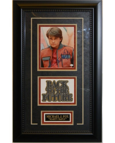Michael J Fox Back To The Future Signed Autographed 8x10 Framed