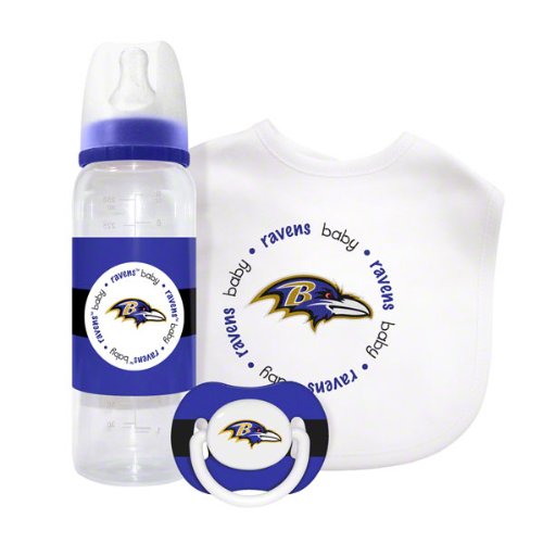 Baltimore Ravens 3 Piece Baby Gift Set