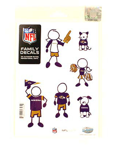 Baltimore Ravens Family Decal Set - Small