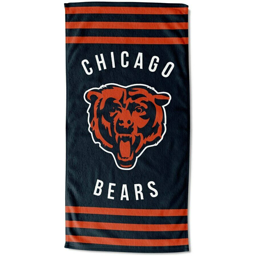 Chicago Bears Stripes Beach Towel 30