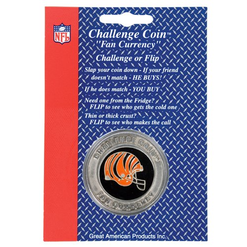 Cincinnati Bengals Challenge Coin/Lucky Poker Chip