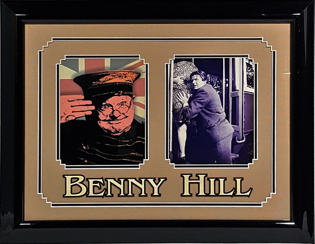 Benny Hill Autographed 8x10 Framed