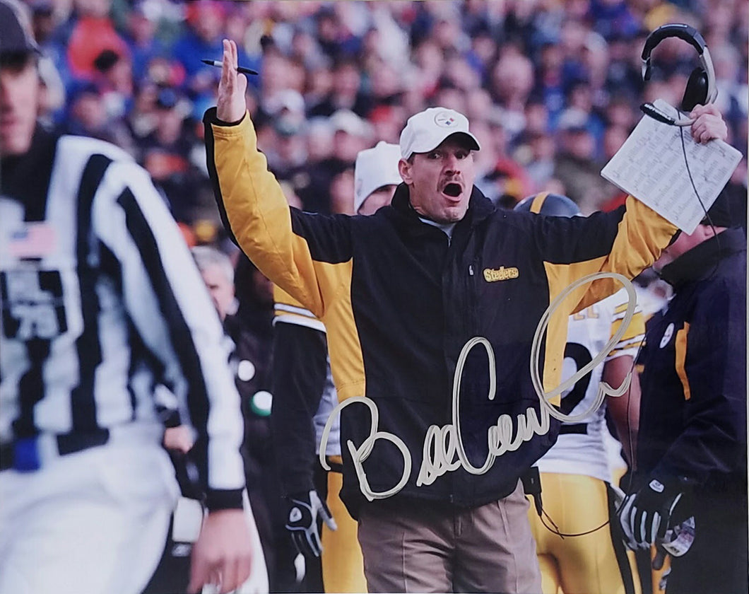 Bill Cowher  Signed Autographed 8x10