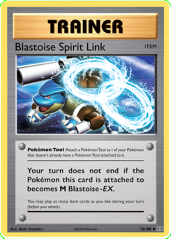 XY Evolutions 073  Blastoise Spirit Link