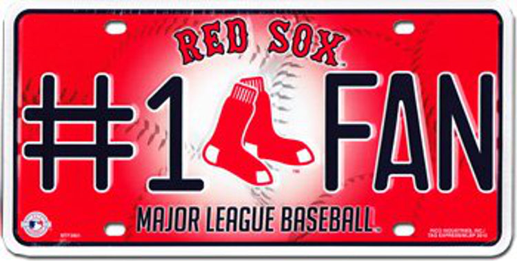Boston Red Sox #1 Fan License Plate