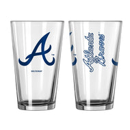 Atlanta Braves 16 Oz. Gameday Pint Glasses Set