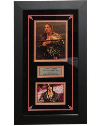 Bret The Hitman Hart Signed Autographed 8x10 Framed