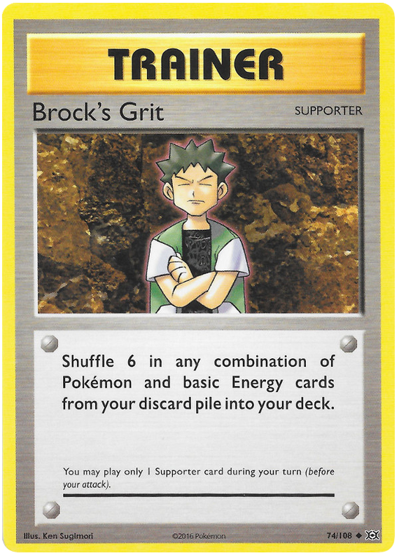 XY Evolutions 074  Brock's Grit