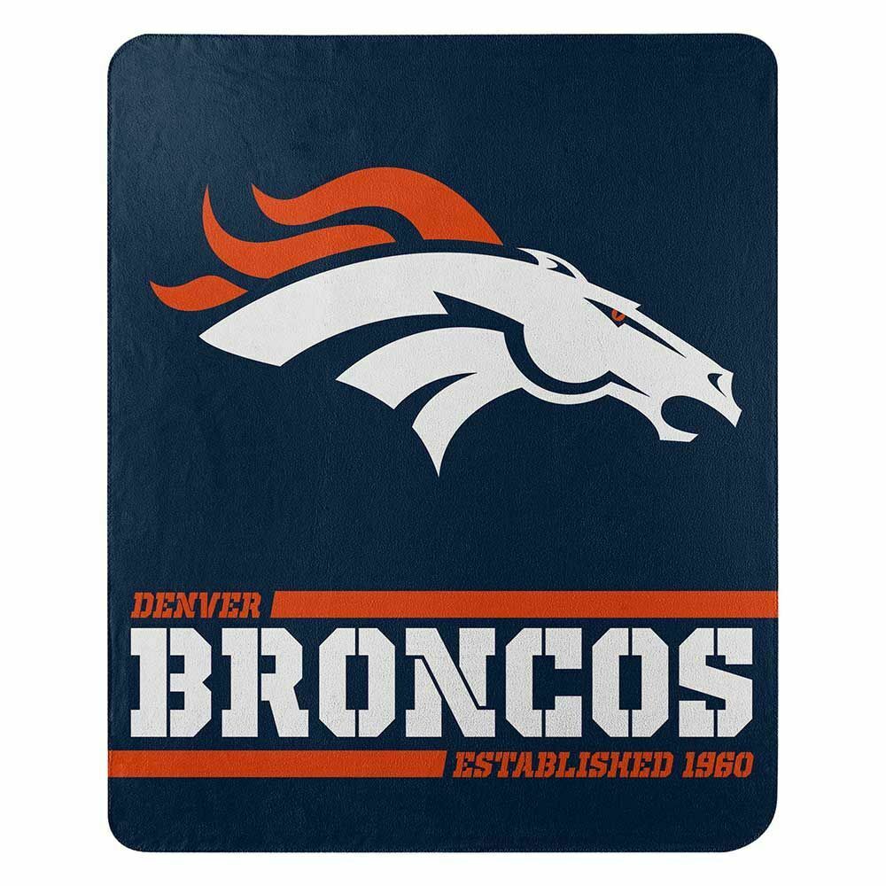 Denver Broncos NFL Split Wide Fleece Blanket 50